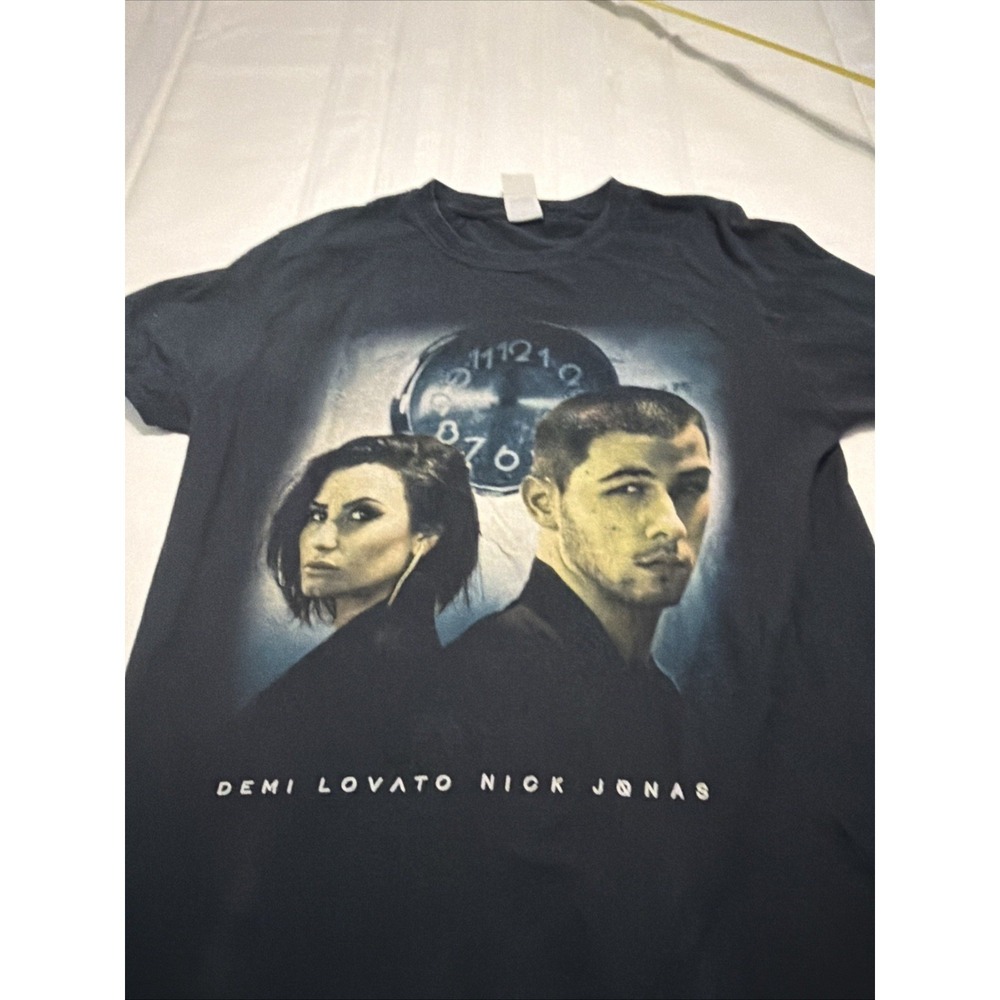 Demi Lovato Nick Jonas Future Now 2016 Honda Civic Tour Shirt Black Medium